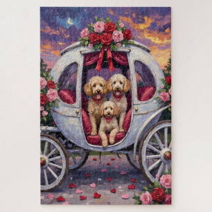 Puzzle Saint-Valentin Chien Caniche 