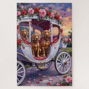 Puzzle Saint-Valentin Chien Vizsla