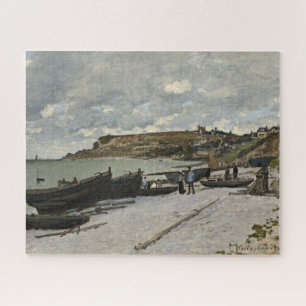 Puzzle Sainte-Adresse de Monet - Bateaux Mer Ciel nuageux