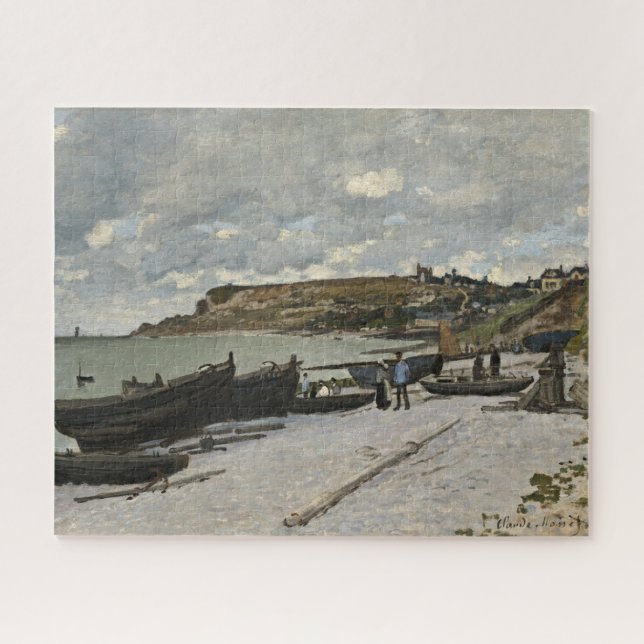 Puzzle Sainte-Adresse de Monet - Bateaux Mer Ciel nuageux (Horizontal)
