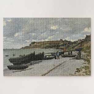 Puzzle Sainte-Adresse de Monet - Bateaux Mer Ciel nuageux