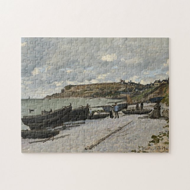 Puzzle Sainte-Adresse de Monet - Bateaux Mer Ciel nuageux (Horizontal)