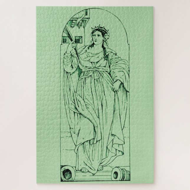 Puzzle Sainte-Barbe Vierge et martyre (Vertical)