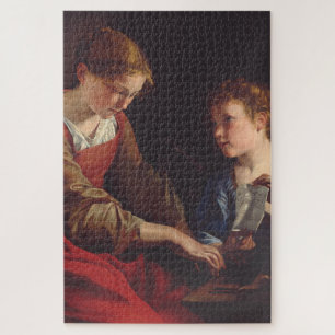 Puzzle Sainte Cécile et un Ange par Orazio Gentileschi