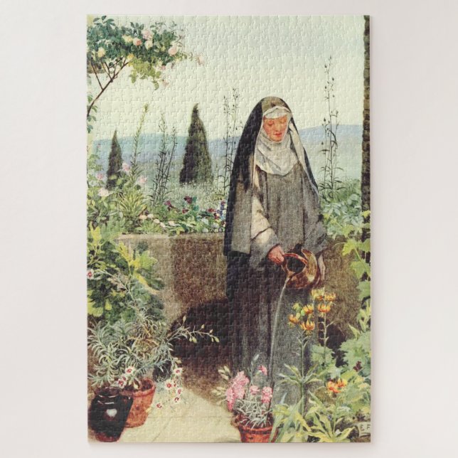 Puzzle Sainte Claire d'Assise : Patronne de la télévision (Vertical)