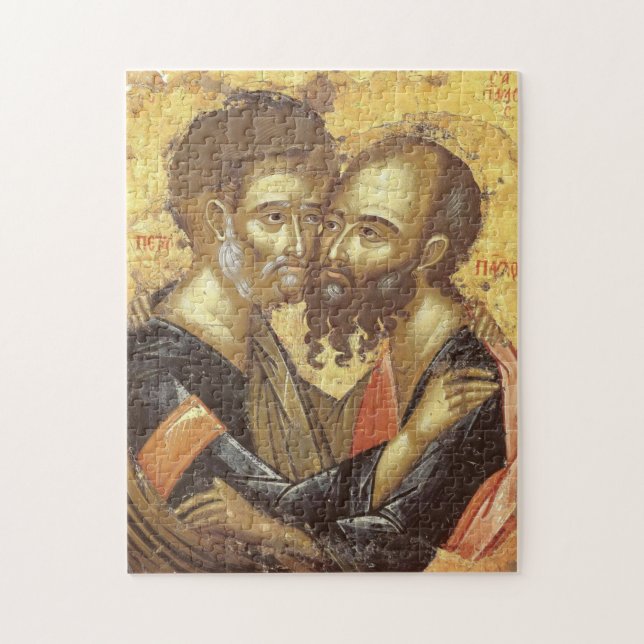 Puzzle Saints Pierre et Paul Icône chrétienne orthodoxe (Vertical)