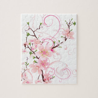 Puzzle Sakura aux fleurs de cerisiers roses