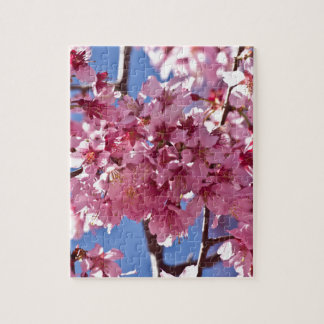 Puzzle Sakura Cherry Blossoms Red Stars