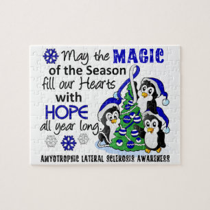 Puzzle SAL Lou Gehrig's Disease de pingouins de Noël