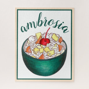 Puzzle Salade de fruits du marshmallow de noix de coco du