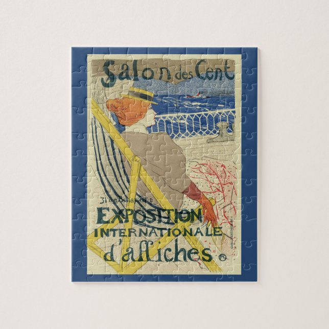 Puzzle Salon des Cents by Toulouse Lautrec, Art Nouveau (Vertical)