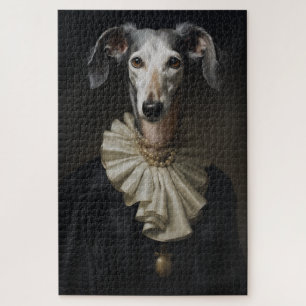 Puzzle Saluki Portrait Pearls et Colcar