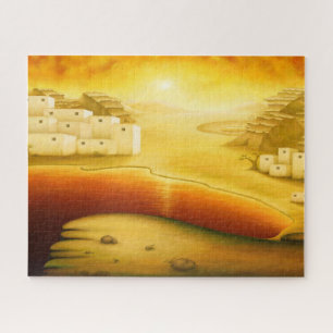 Puzzle "Salut" - Moyen-Orient, Orient Sunset Peinture