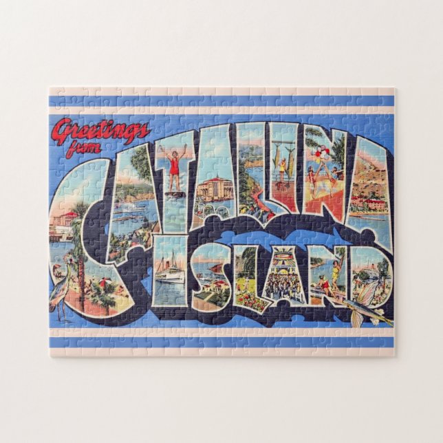 Puzzle Salutation de l'île Catalina 11x14 (Horizontal)