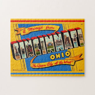 Puzzle Salutation Retro Cincinnati