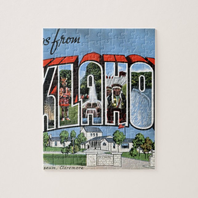 Puzzle Salutations De Oklahoma (Vertical)