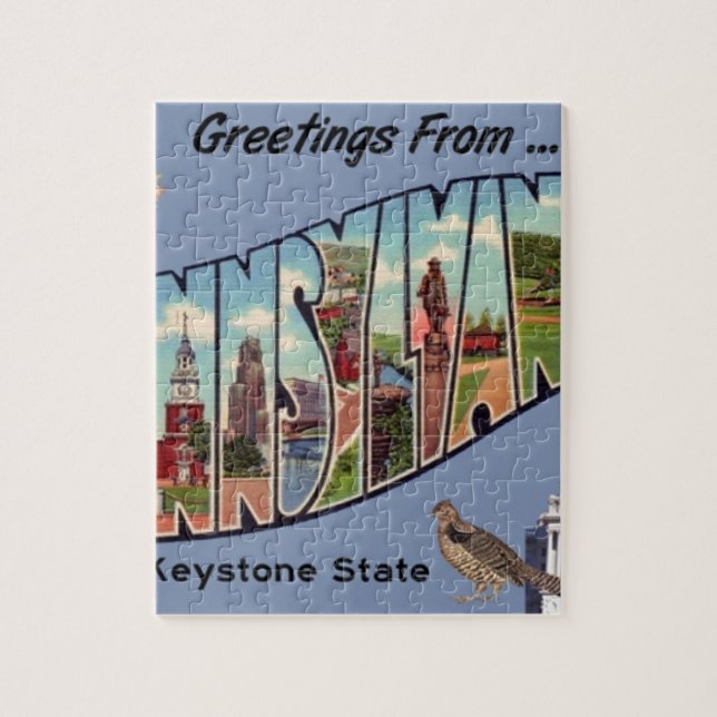 Puzzle Salutations De Pennsylvanie (Vertical)