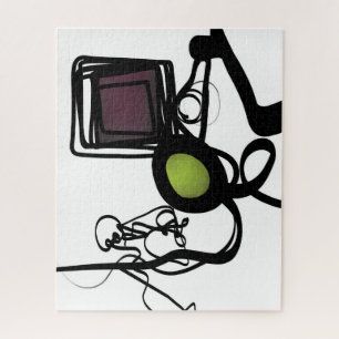 Puzzle Salutations de Philydion : Abstrait noir & blanc