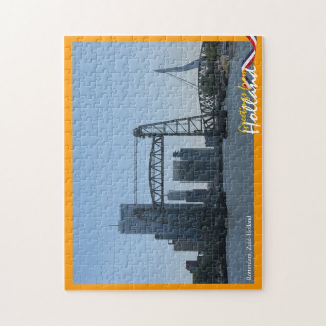 Puzzle Salutations d'horizon de la Hollande Rotterdam (Vertical)