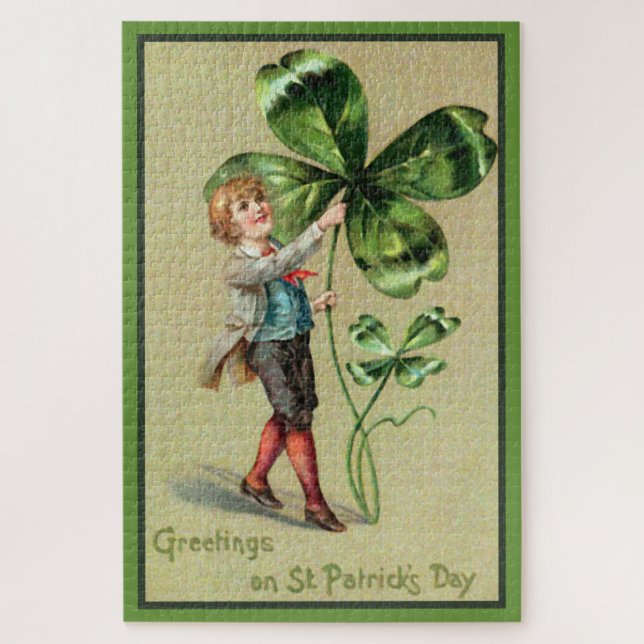 Puzzle Salutations pour la Saint Patrick's Day (Vertical)