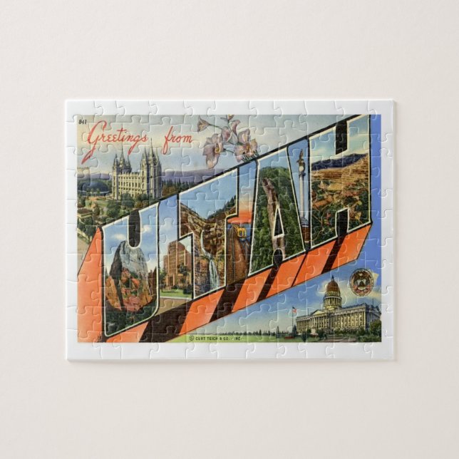 Puzzle Salutations Utah Des États-Unis (Horizontal)