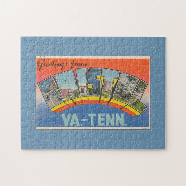 Puzzle Salutations vintages de Bristol Postcard (Horizontal)