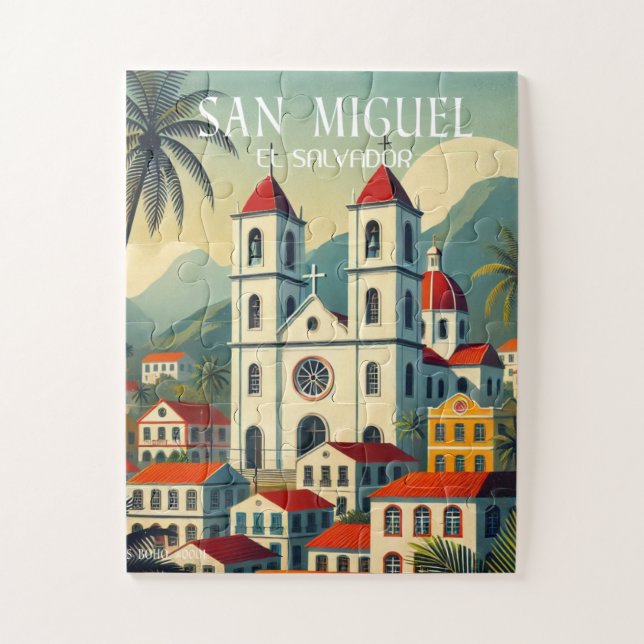 Puzzle Salvador | San Miguel Travel Vintage Retro (Vertical)