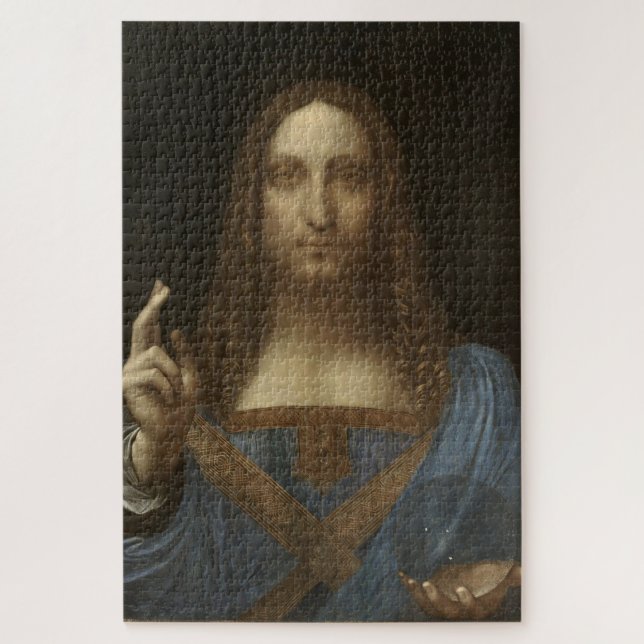Puzzle Salvator Mundi-Représentation du Christ-Léonard de (Vertical)