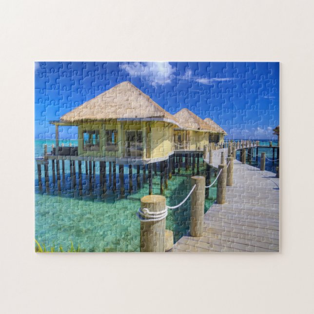 Puzzle Samoa Beach Huts. (Horizontal)