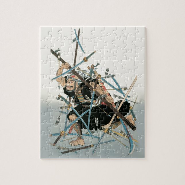 Puzzle Samurai Warrior Oriental Art 3 (Vertical)