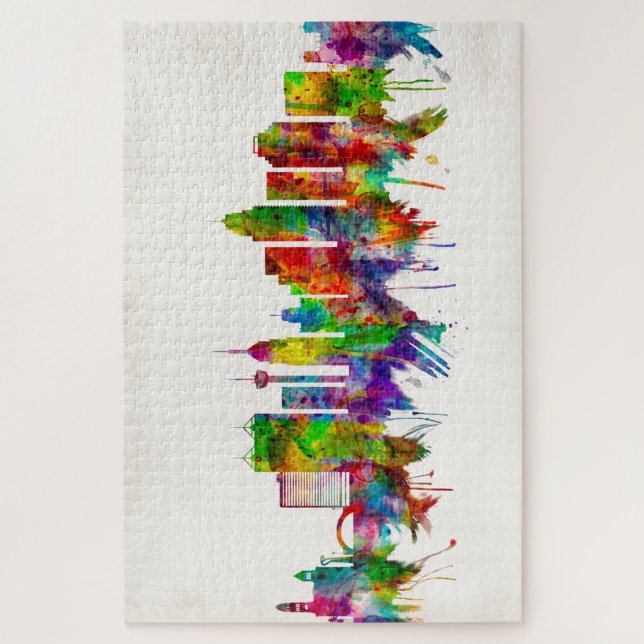 Puzzle San Antonio Texas skyline (Vertical)