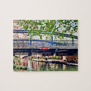 Puzzle San Antonio TX - Pont sur Paseo Del Rio