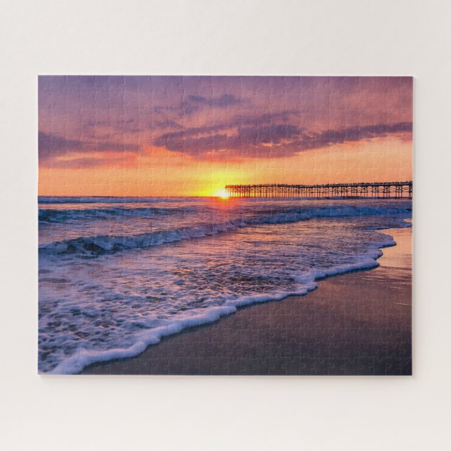 Puzzle San Diego California Beach Sunset (Horizontal)