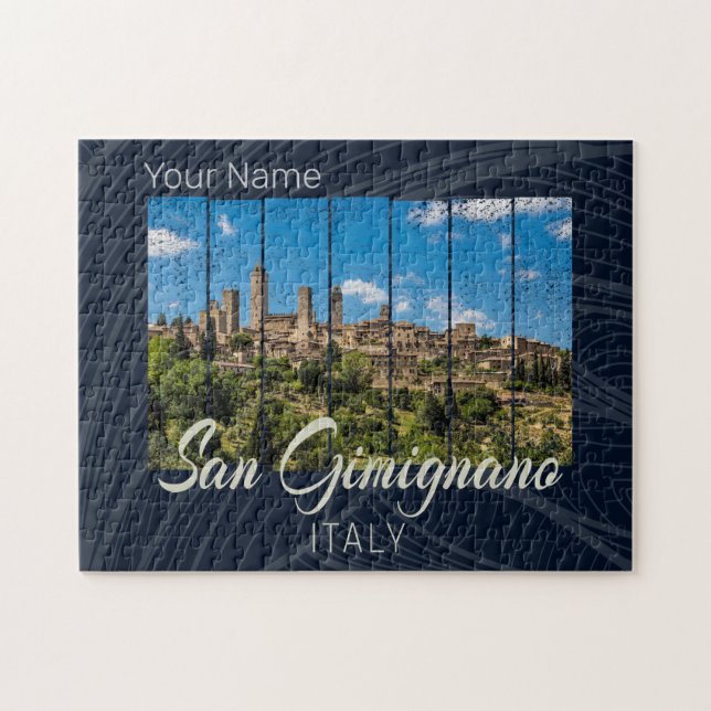 Puzzle San Gimignano Toscane Italie Vinatge Vue panoramiq (Horizontal)