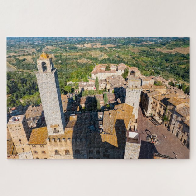 Puzzle San Gimignano vu du ciel, Toscane (Horizontal)