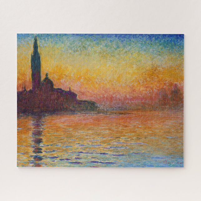 Puzzle San Giorgio Maggiore at Dusk (by Claude Monet) (Horizontal)