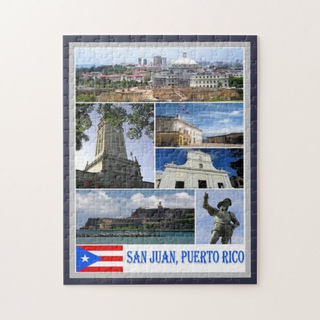 Puzzle San Juan - Mosaic - Porto Rico - (Vertical)