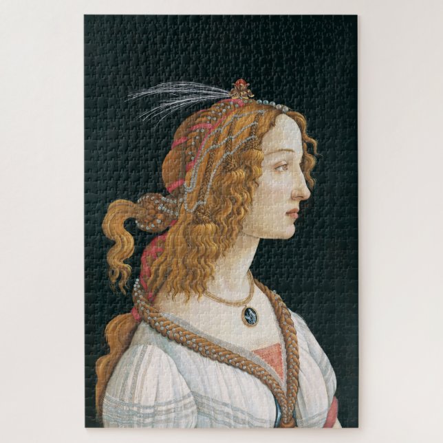 Puzzle Sandro Botticelli - Portrait d'une jeune femme (Vertical)