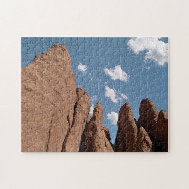 Puzzle Sandstone Fins Utah Desert Photo (Horizontal)