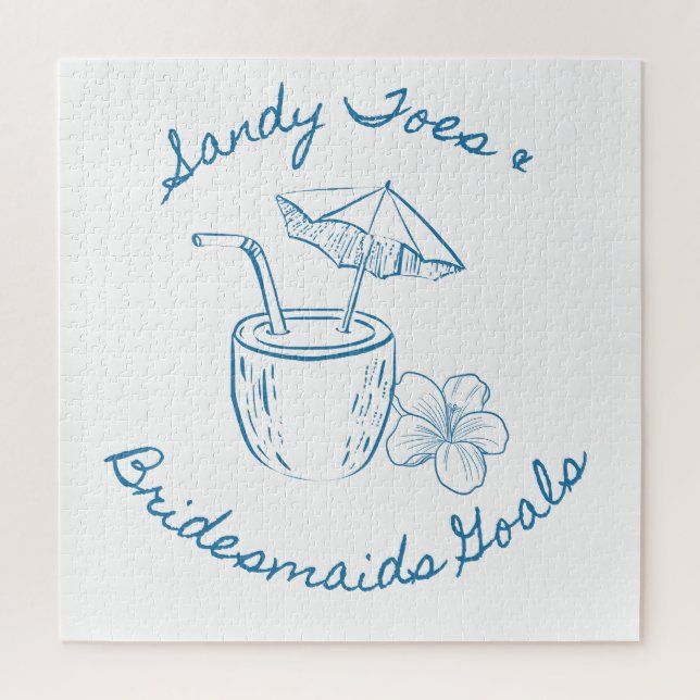 Puzzle Sandy Toe & Bridesmaids Goals Côte Fleurie Enterre (Vertical)