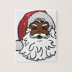 Puzzle santa claus noir