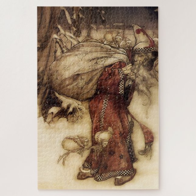 Puzzle « Santa Claus » par Arthur Rackham (Vertical)