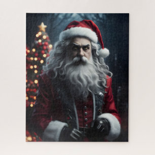 Puzzle Santa Claus sombre gothique Noël alternatif