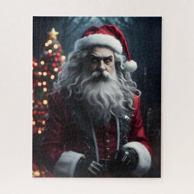 Puzzle Santa Claus sombre gothique Noël alternatif (Vertical)