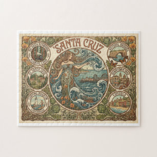 Puzzle Santa Cruz Californie Art‑Nouveau Côtière