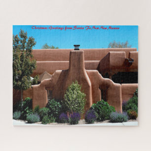 Puzzle Santa Fe Nouveau-Mexique. Vœux de Noël