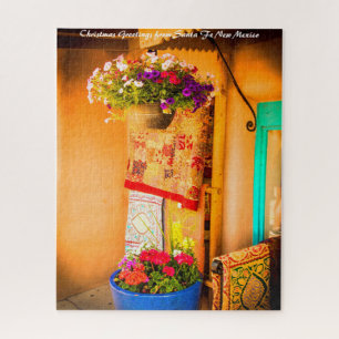 Puzzle Santa Fe Nouveau-Mexique. Vœux de Noël