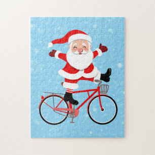 Puzzle Santa rides