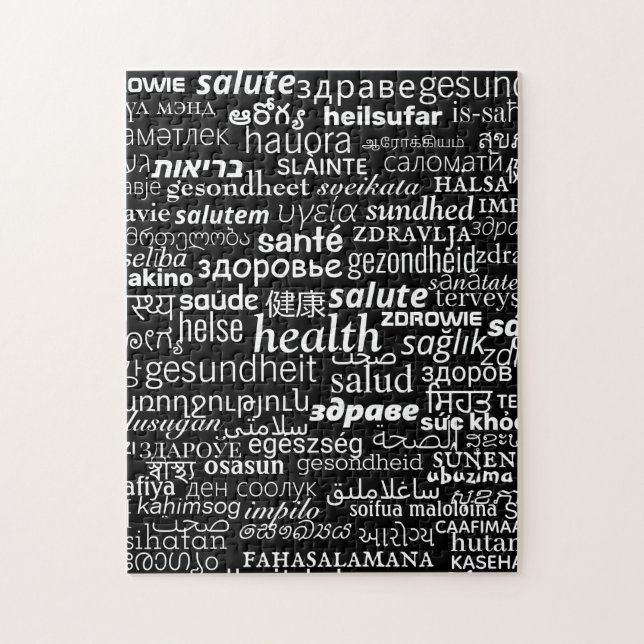 Puzzle Santé - Multi Language International - Soyez en bo (Vertical)