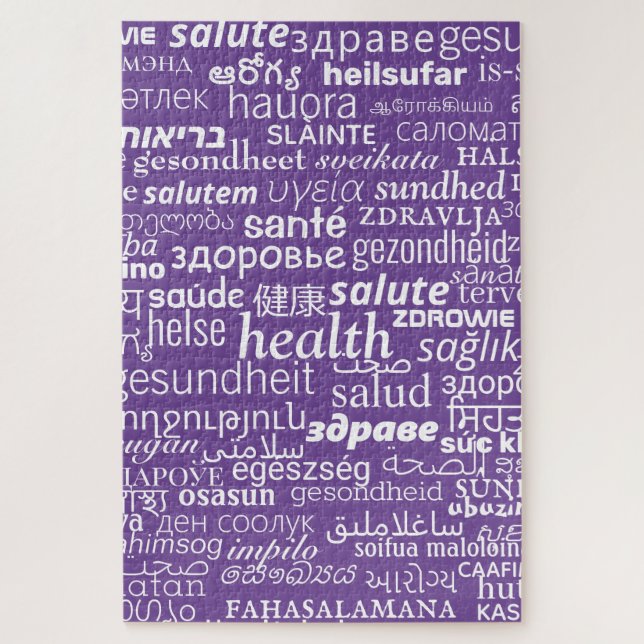 Puzzle Santé - Multi Language International - Soyez en sa (Vertical)